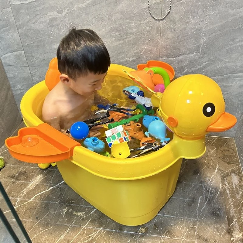 儿童洗澡桶宝宝洗澡盆小孩家用泡澡桶可坐大号浴桶婴儿全身加厚