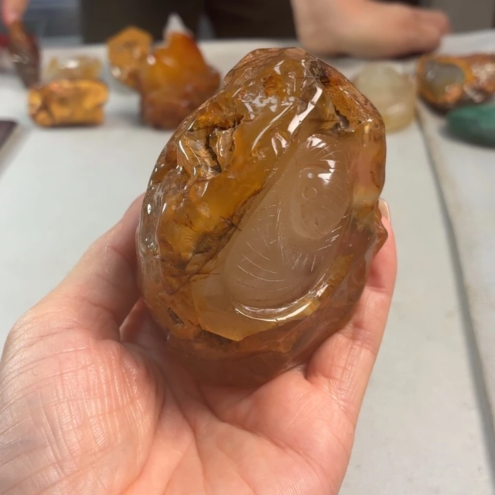 玛瑙/玉髓吊坠(不含链)未镶嵌