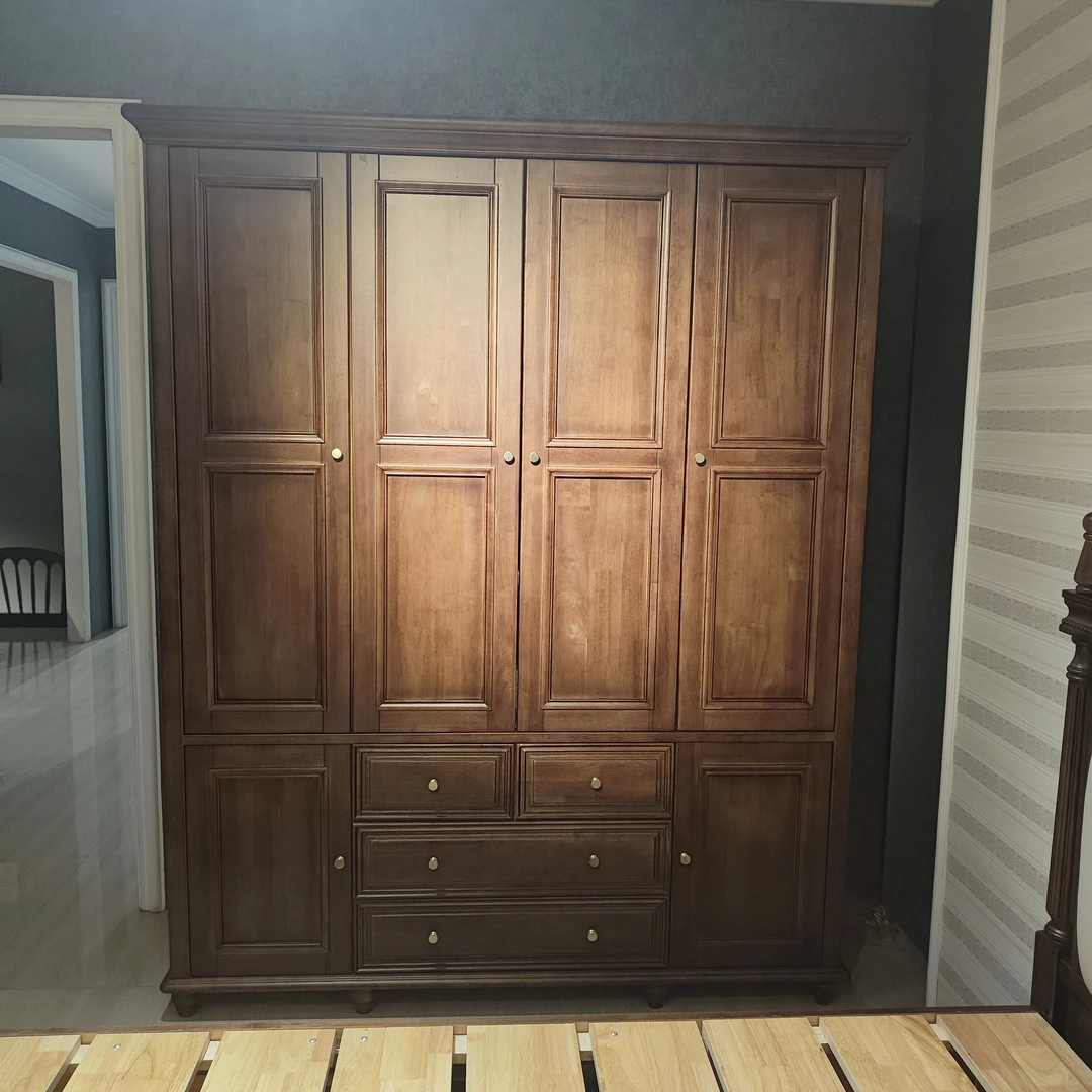 【东明家居】简.美雅居6426美式实木四门衣柜