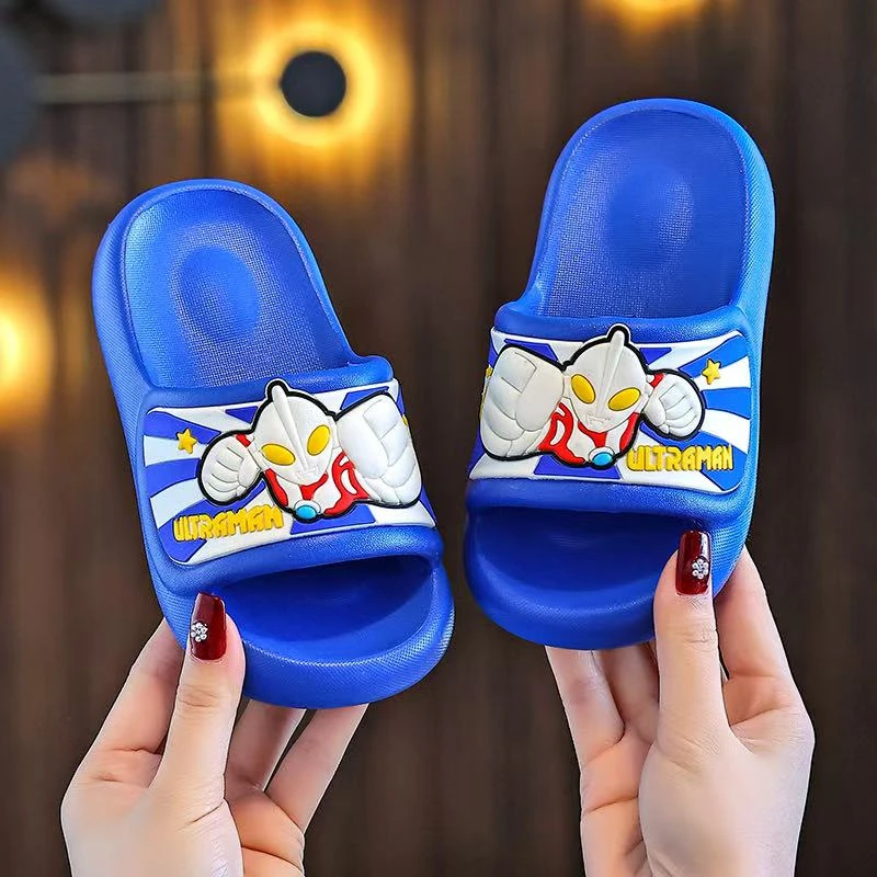 EVA奥特曼防滑拖鞋软底男童女童卡通大童家居夏可爱卡通儿童凉拖