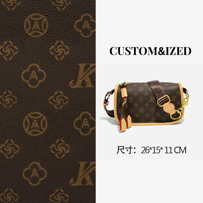 8199杏斜挎包单肩印花包复古托特包斜挎包潮流气质女士时尚