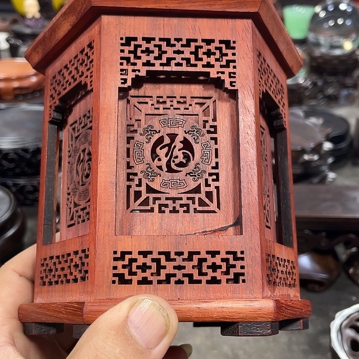 手工艺品琉璃红木底座工艺品