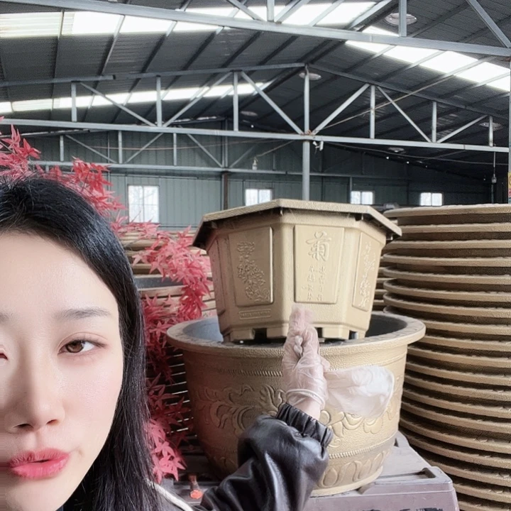 八角60花盆2个有孔