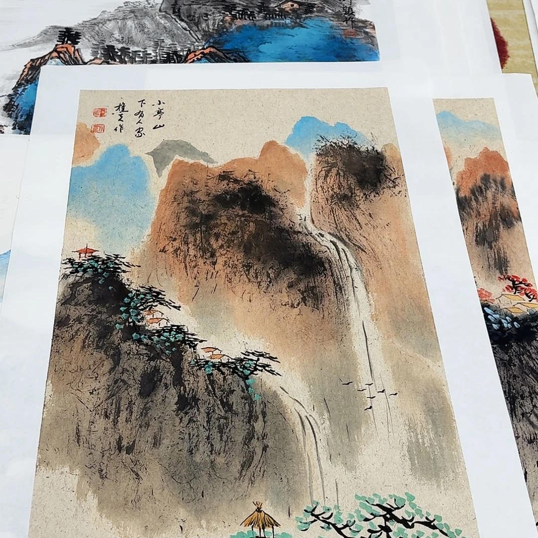 国画四尺四开手绘作品
