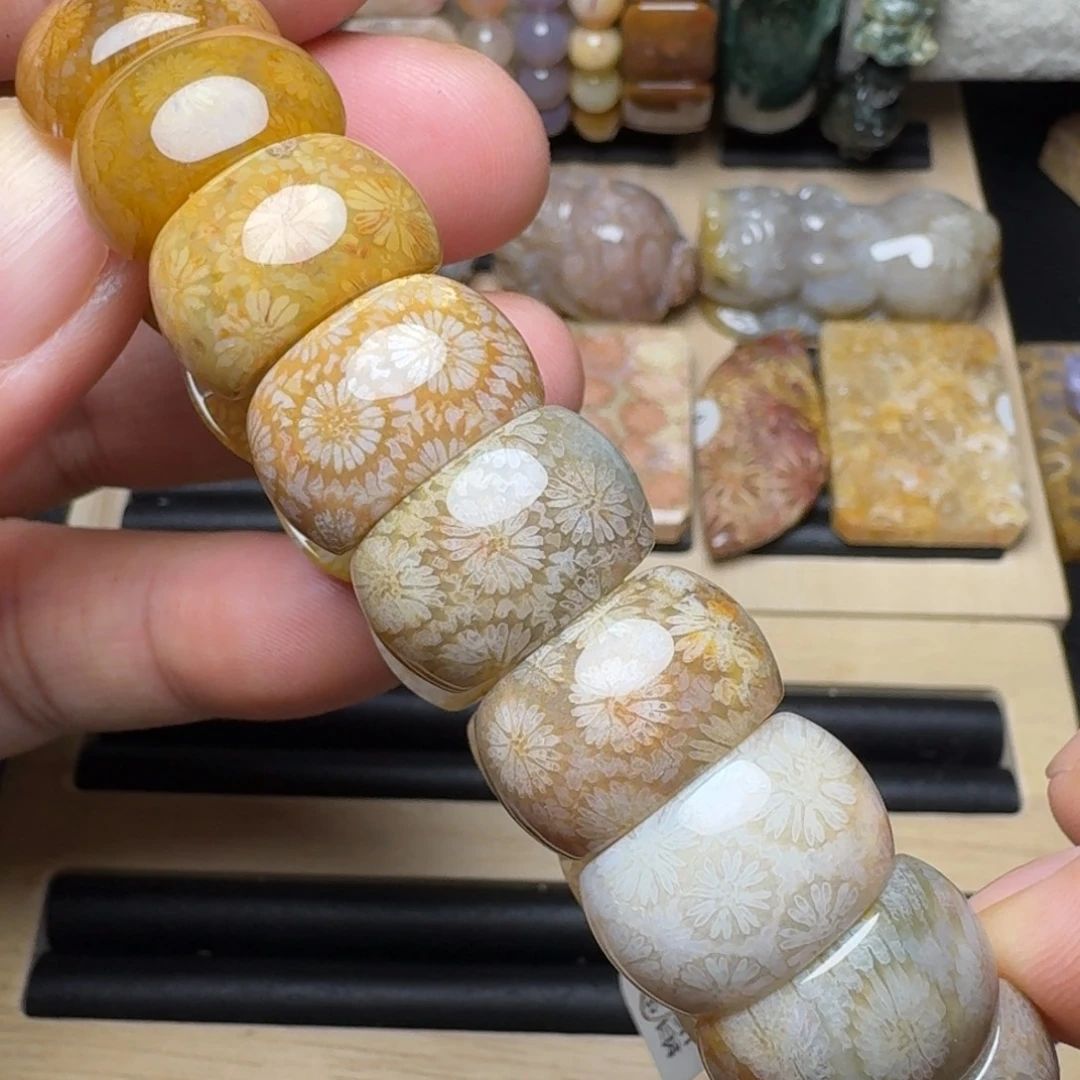 硅化玉未镶嵌纯天然色有机玉石包真色