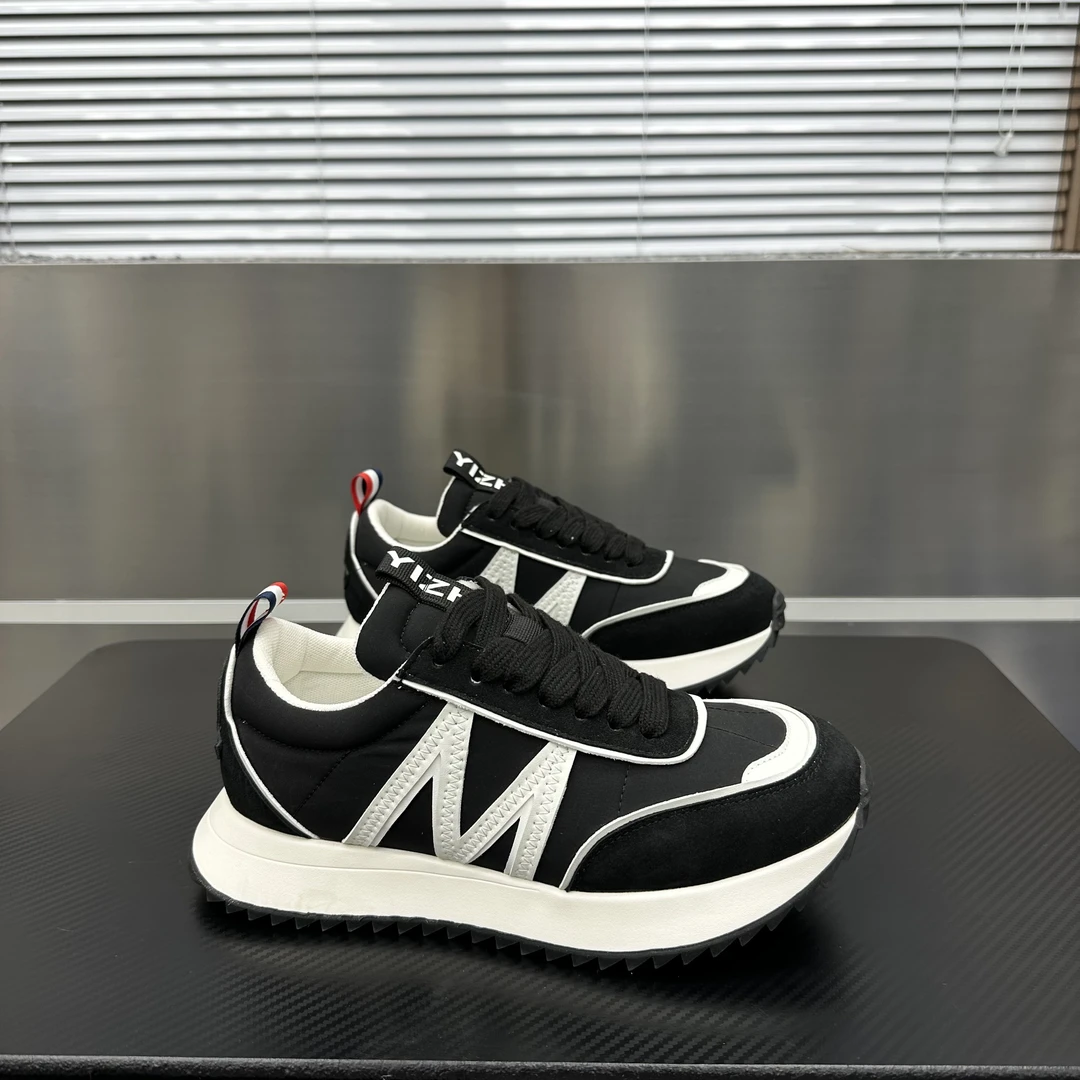 男士2025新款时尚透气阿甘鞋百搭休闲男鞋子春季潮流低帮厚底潮鞋