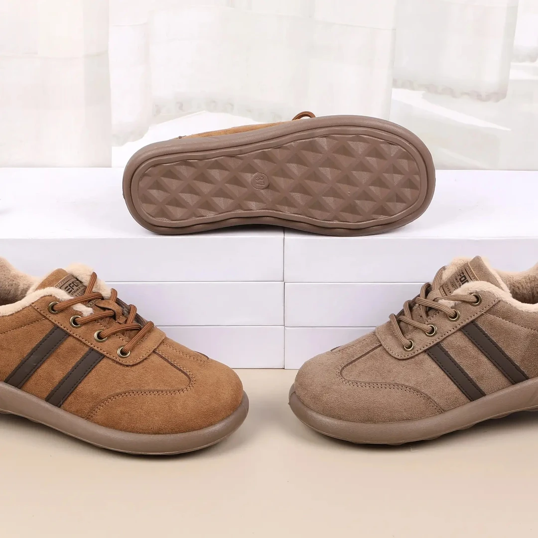 （5118女款德训鞋加绒加厚保暖防滑冬季时尚休闲鞋百搭