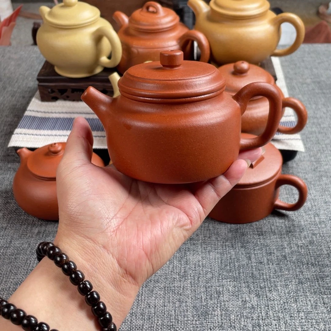 茶壶紫砂红降坡德钟全手40目220手磨料