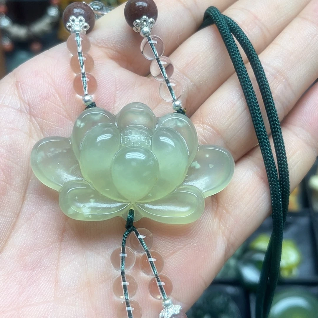 未镶嵌蛇纹石玉项链