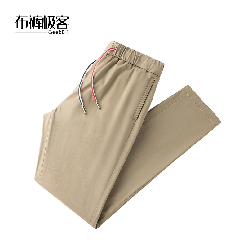 夏款新款布裤极客奢品男士私人高定裤子舒适直筒休闲裤7711