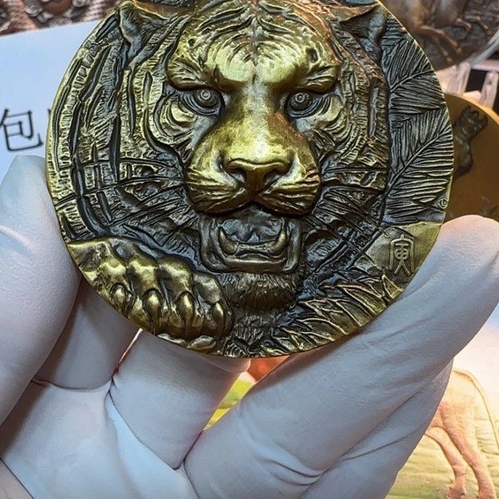 其他普通金属上海生肖虎铜章一枚