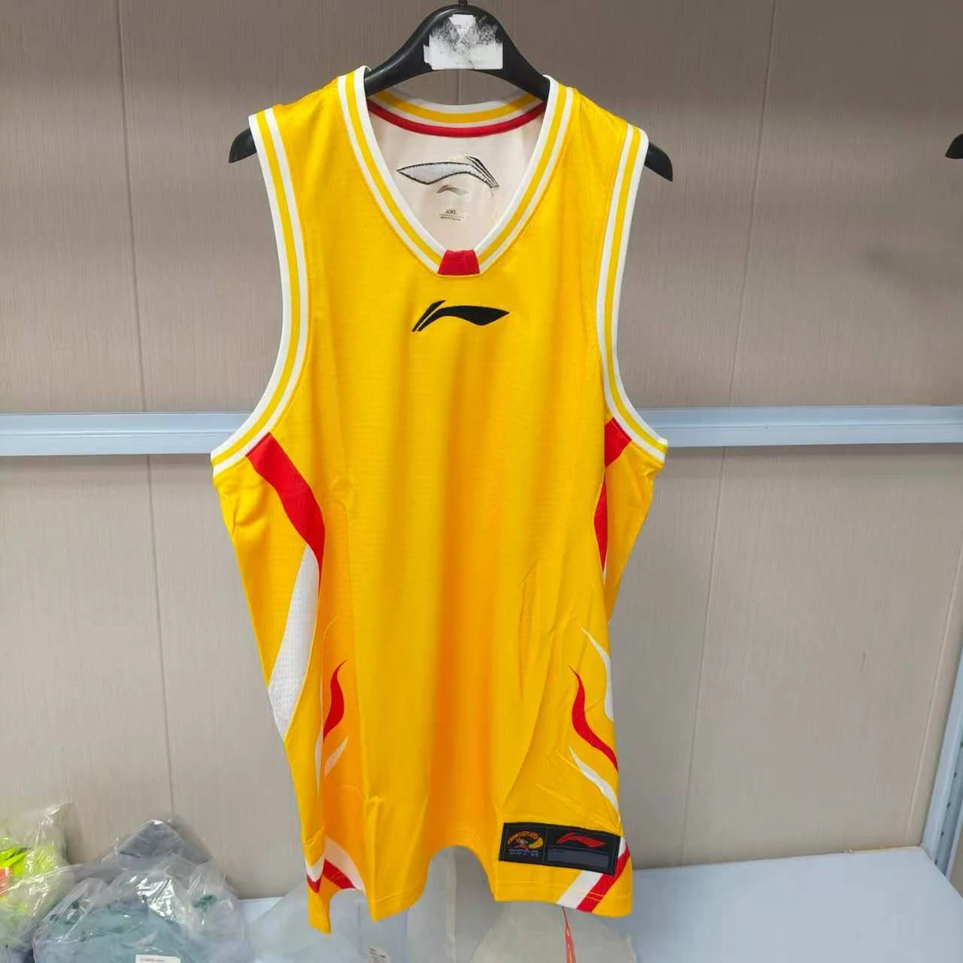 《B品以直播展示为准》李宁CBA联赛赞助 比赛上衣男款AAYK473