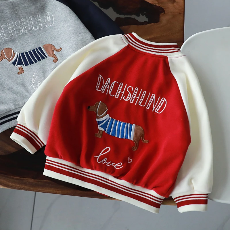 春装童装婴儿卡通棒球服宝宝春秋外套男儿童夹克小童开衫上衣1975