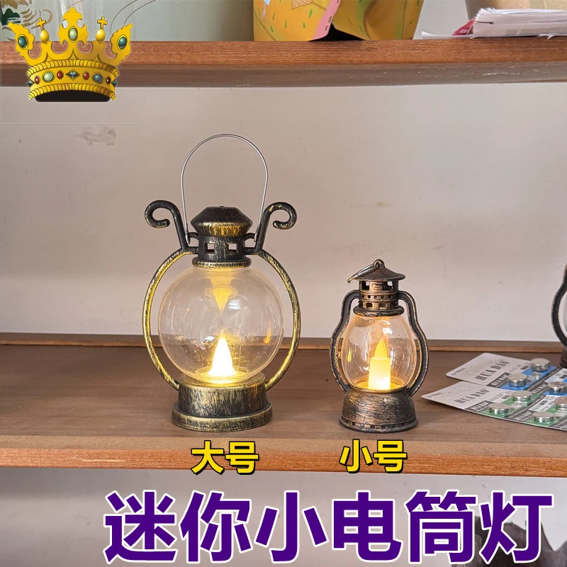 手提小电子气氛灯婚庆蜡烛高颜值塑料做工钮扣送朋友的礼物灯