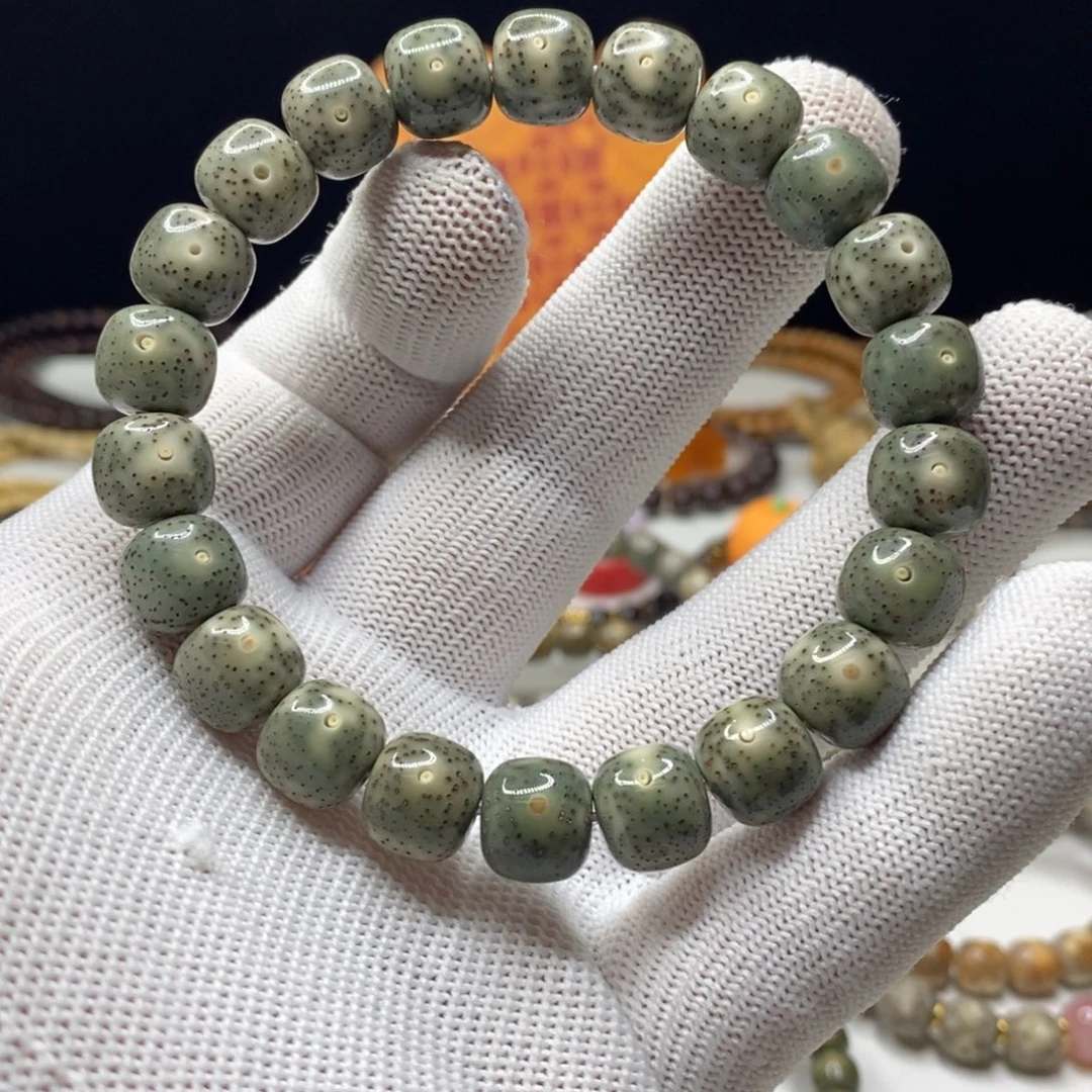 手串星月菩提星月菩提11x10绿幽灵牛毛细星