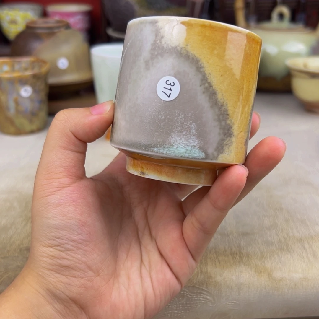 杯纯手工柴烧主人杯