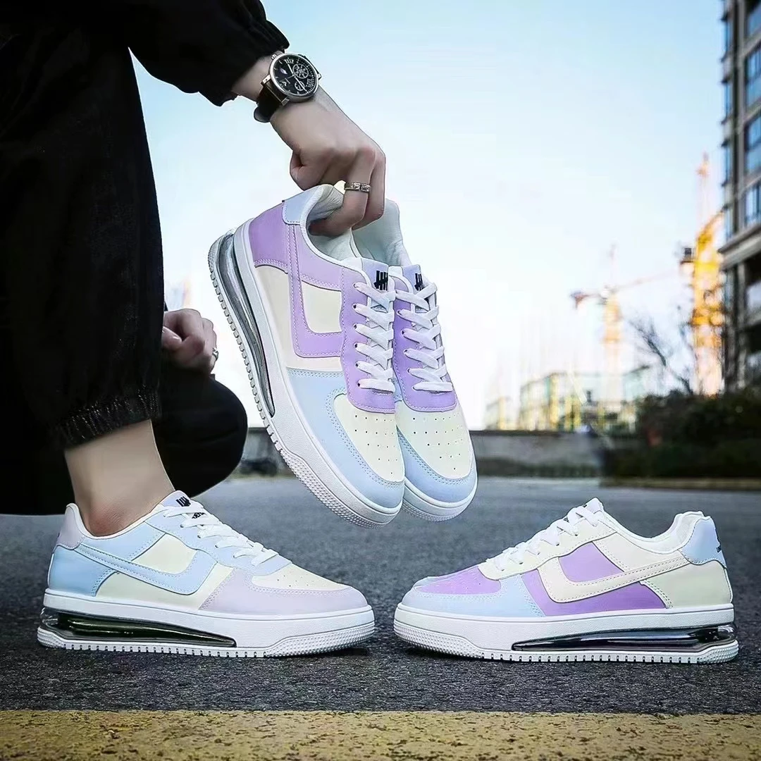 气垫底休闲变色龙酷炫情侣板鞋kJ2210