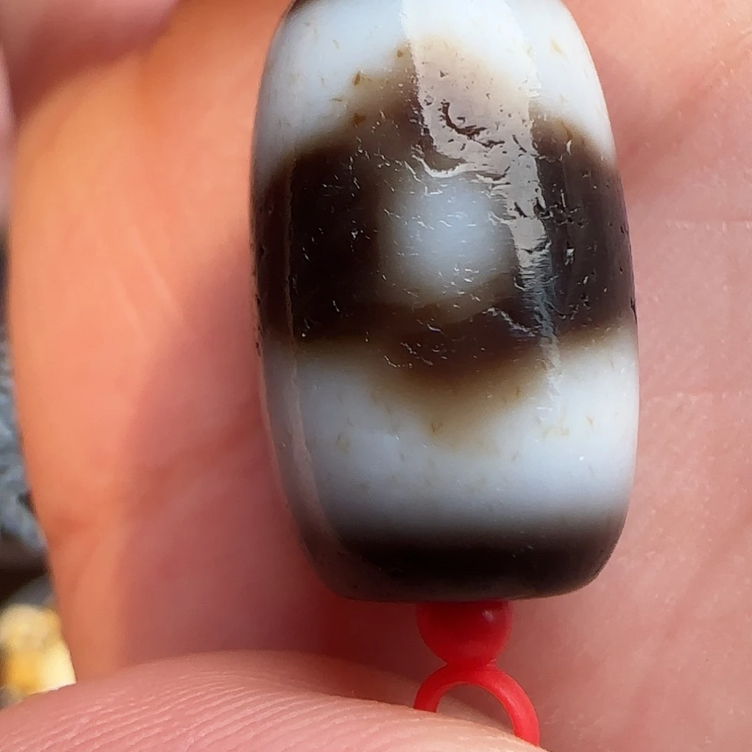 玛瑙/玉髓合金颈饰20x13小萌萌状态好