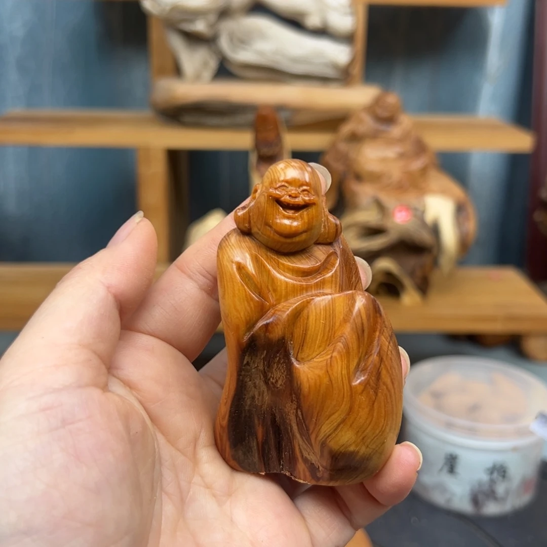 木周崖柏木摆件手把件