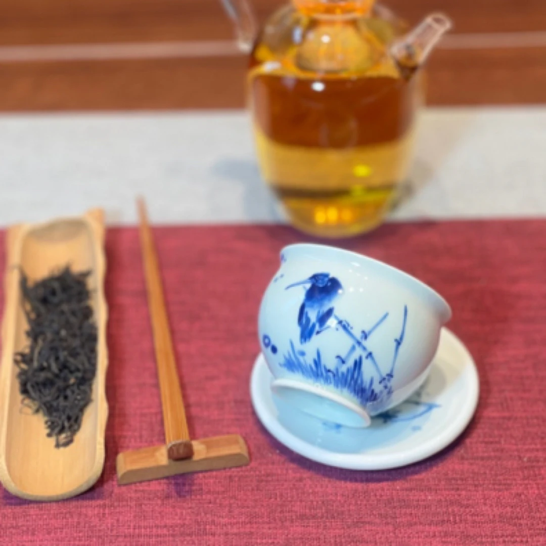 正品京德珍藏纯手工得意青花瓷釉下彩喝茶主人杯复古精美品茶单杯