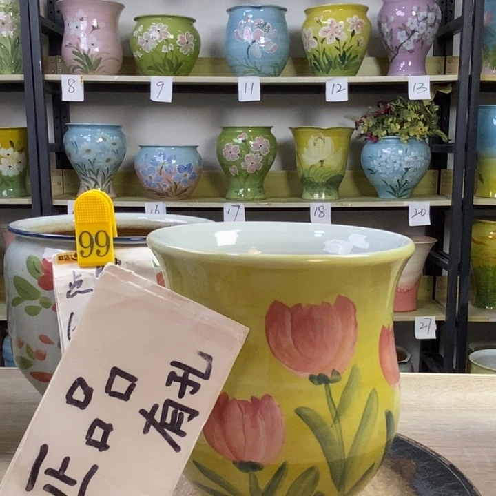 景德镇高温陶瓷花盆