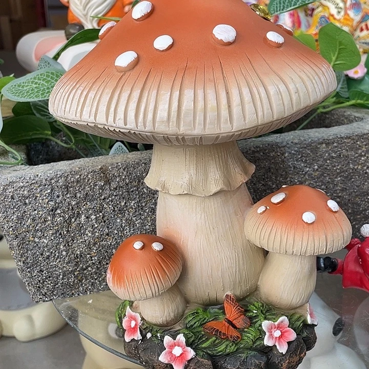 树脂蘑菇太阳能蘑菇