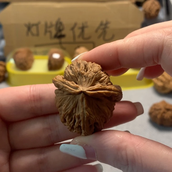 中***家文玩核桃把件异形单只