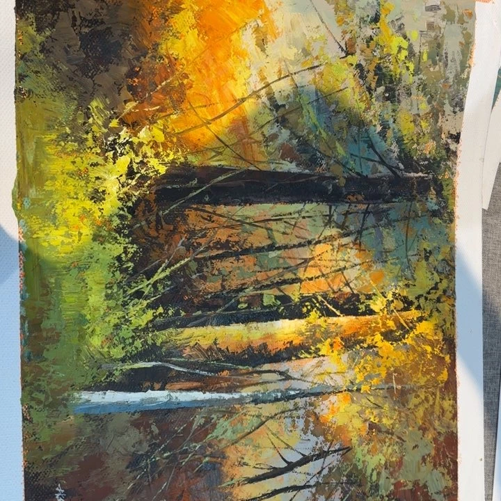 油画在一起的时候就是一个人