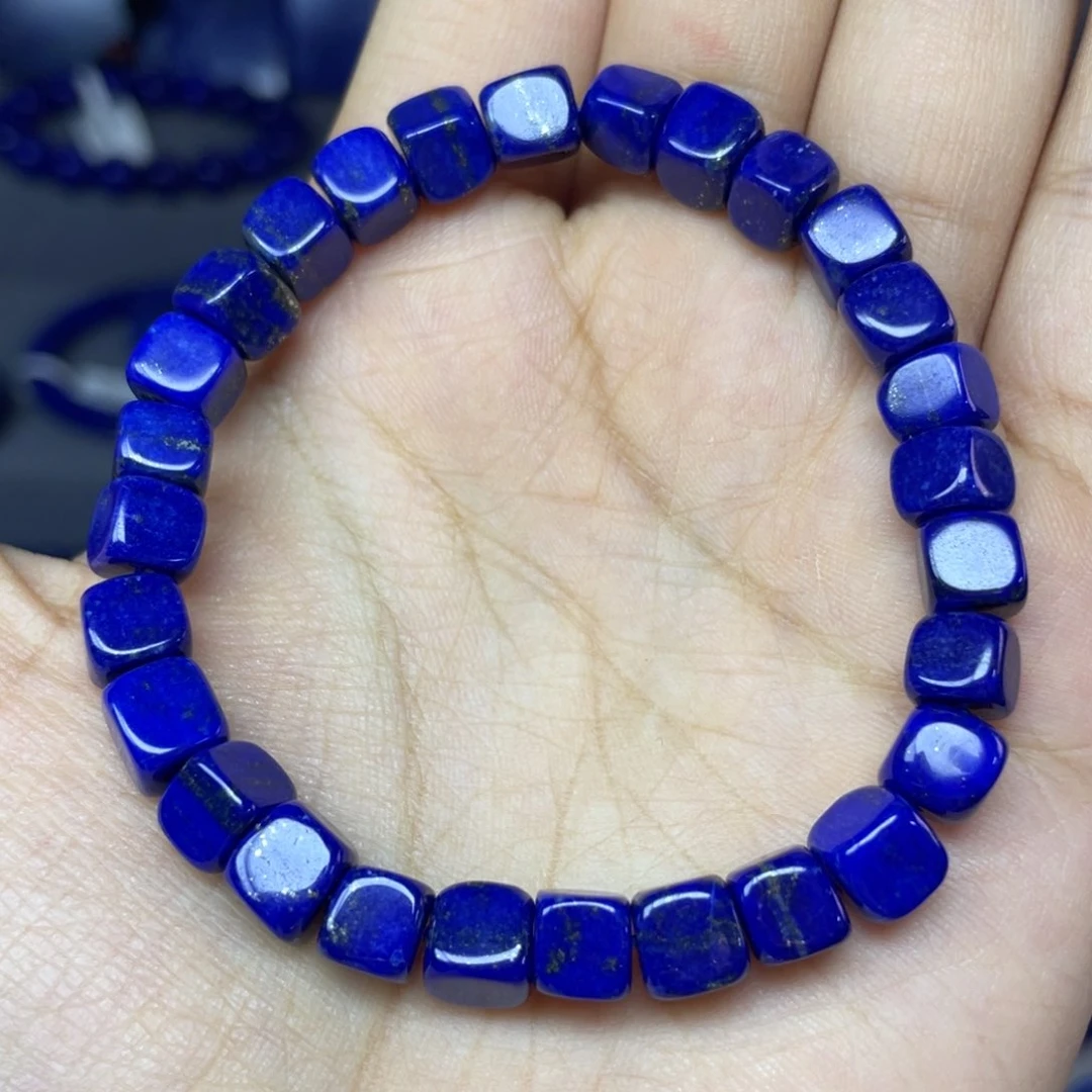 青金石未镶嵌7mm随型手串