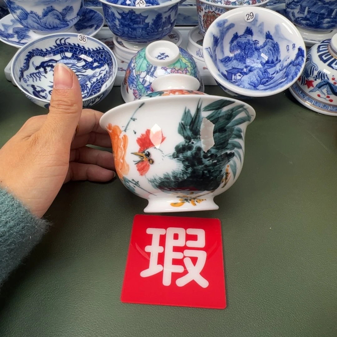 陶瓷景德镇纯手工纯手绘茶具木木5