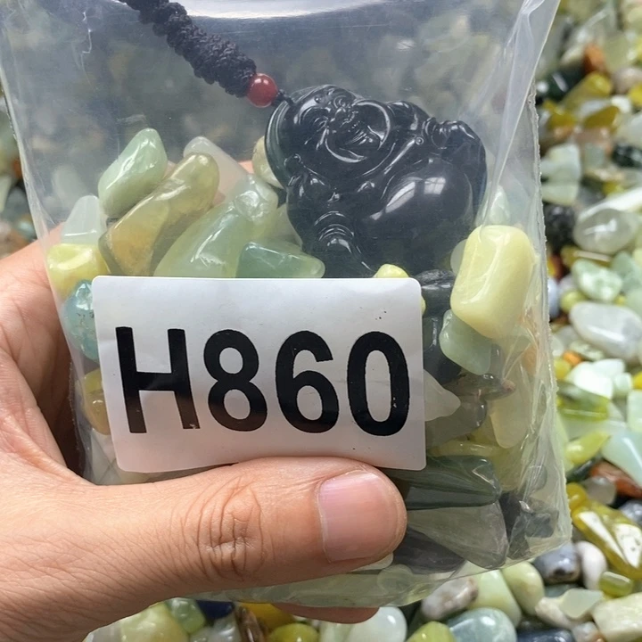 未镶嵌岫玉鱼缸石