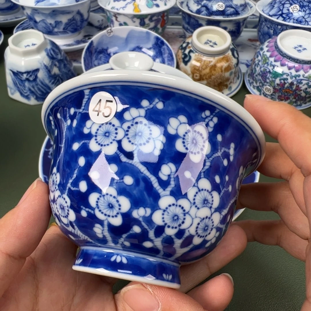 景德镇纯手工纯手绘茶具木木45