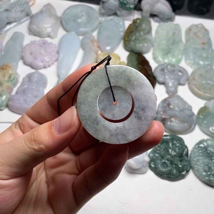 颈饰未镶嵌翡翠子母扣32