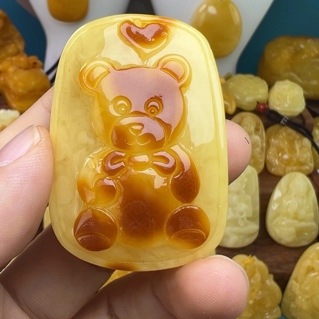 蜜蜡吊坠(不含链)未镶嵌