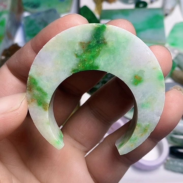 翡翠散珠天然翡翠A货挂件