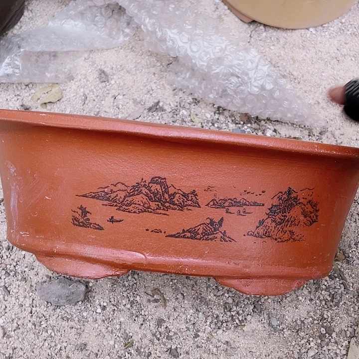 紫砂30红椭圆花片佳品