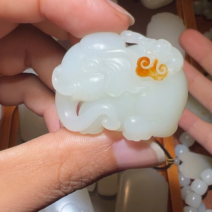 觀***語未镶嵌和田玉挂件