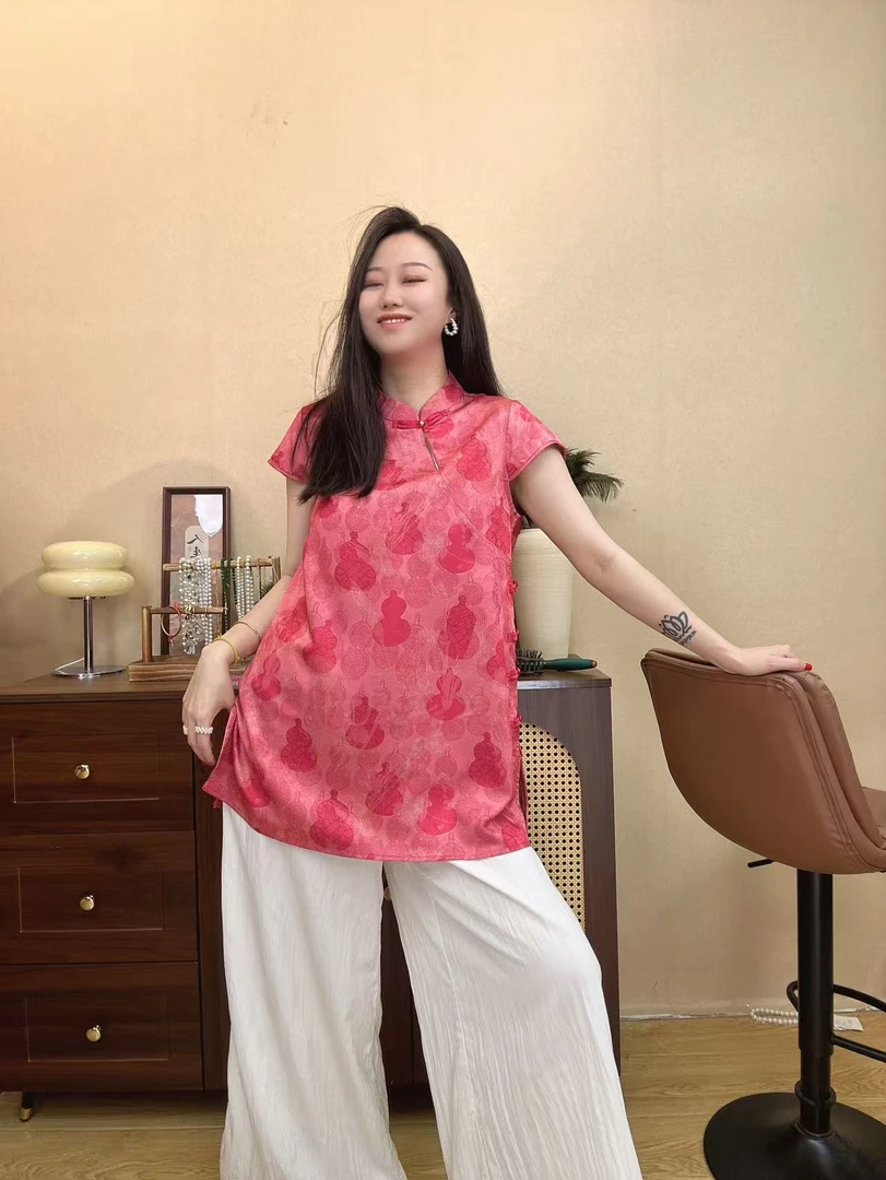 【澜公子9519】五葫临门*春夏飞袖气质百搭新中式国风中长款