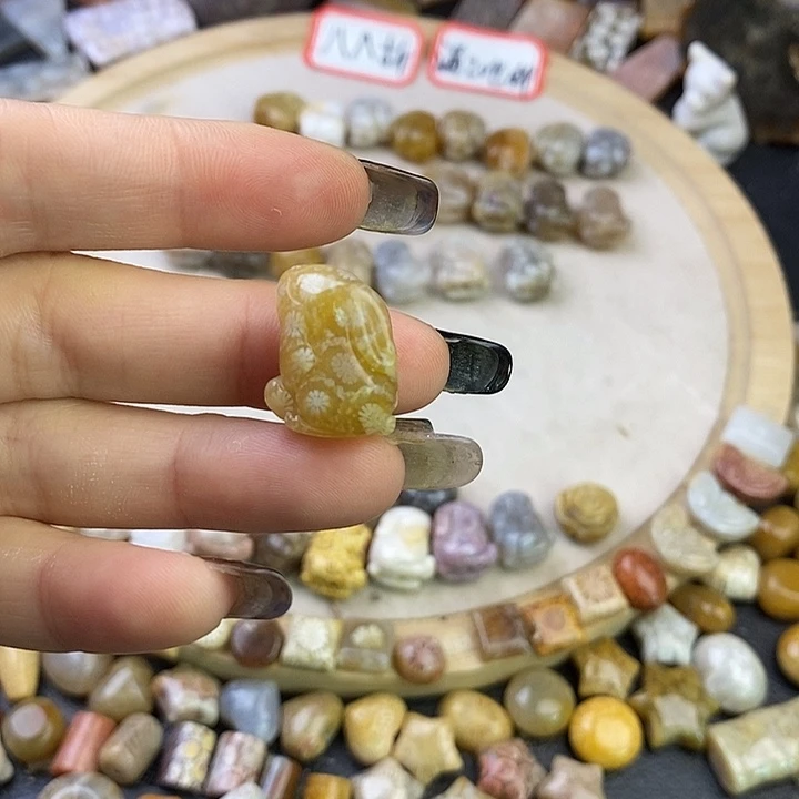 针钠钙石（海纹石）未镶嵌颈饰19