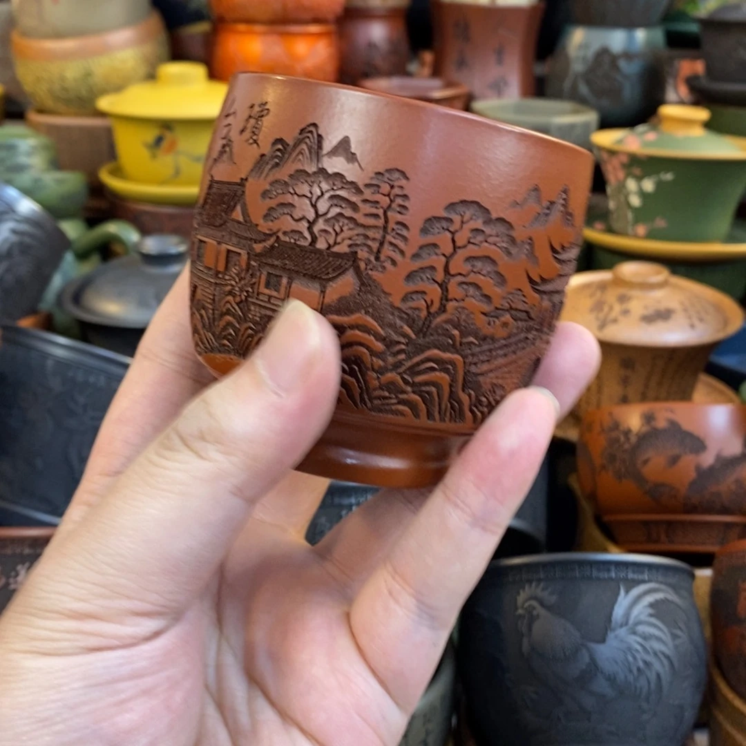 紫砂公道杯宜兴全手工紫砂杯