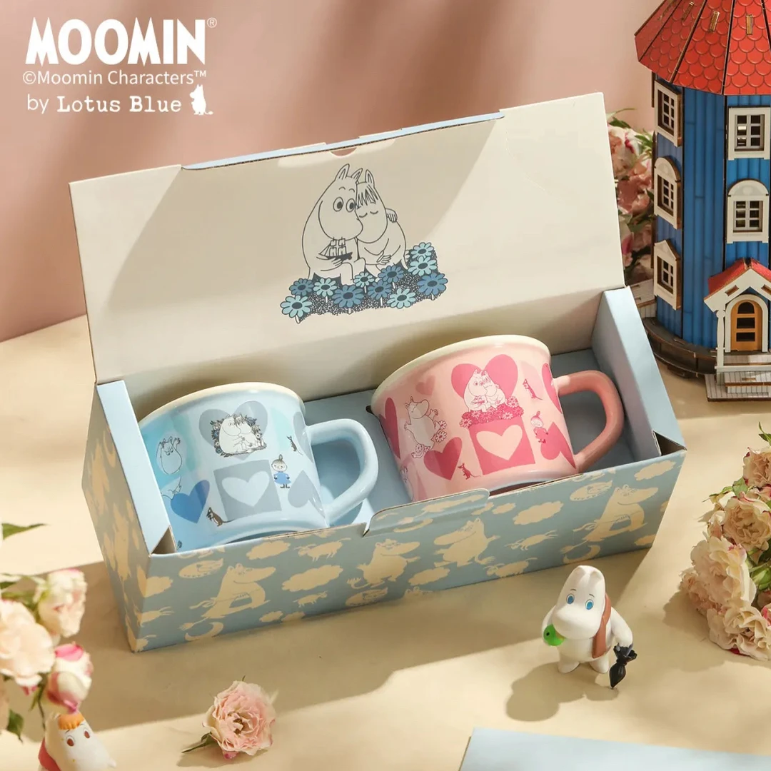 姆明 moomin 正版授权有爱陶瓷情侣对杯早餐杯牛奶杯水杯礼物