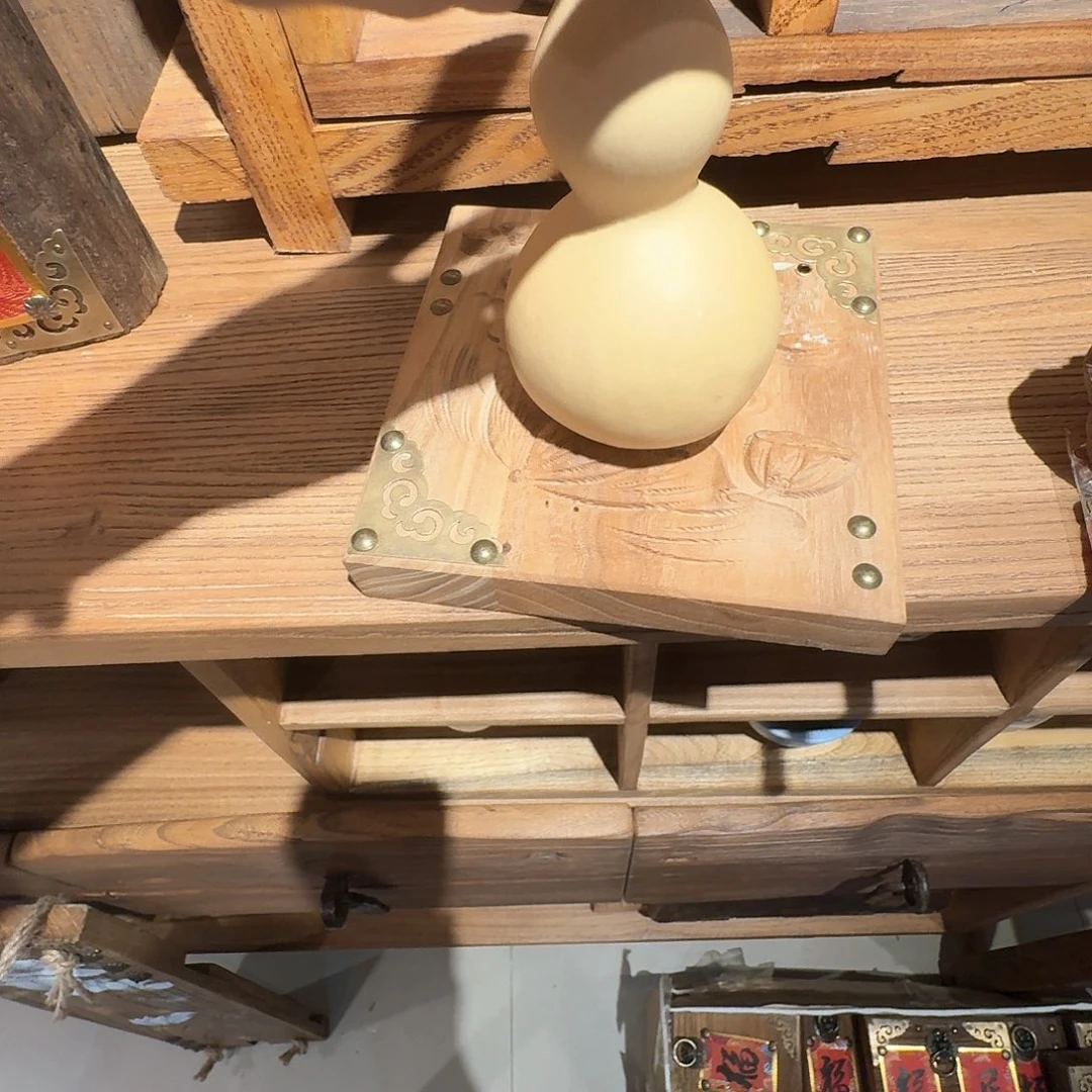 老榆木葫芦底座一个包邮