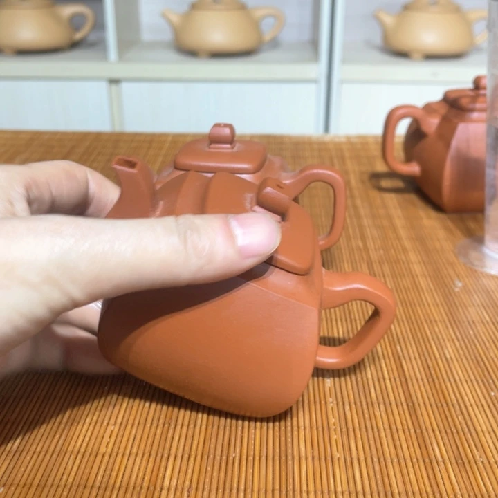 朱泥壶低*户小品方壶