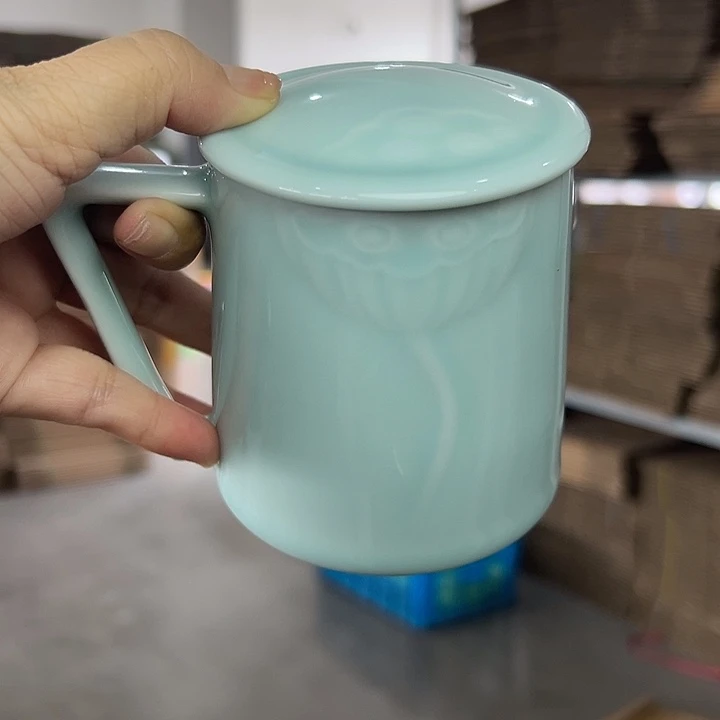 龙泉云间青瓷小米茶器