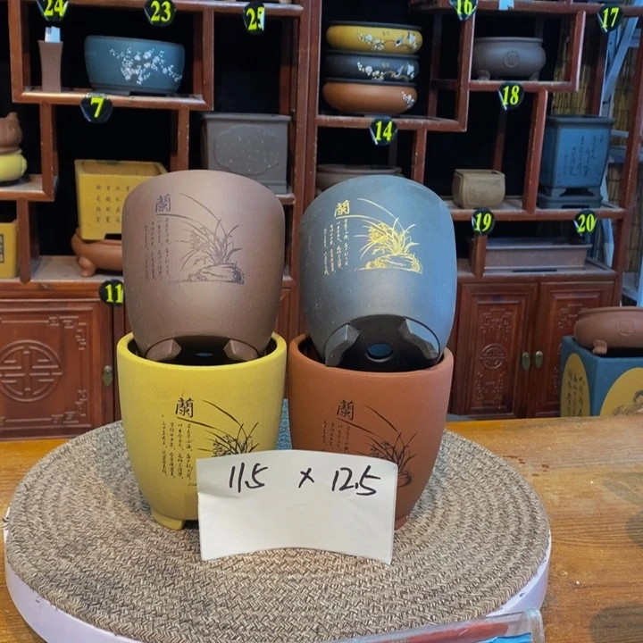 紫砂花盆紫砂花盆