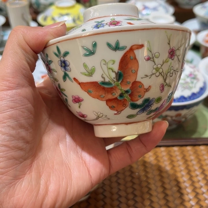 手绘茶杯盖碗陶瓷