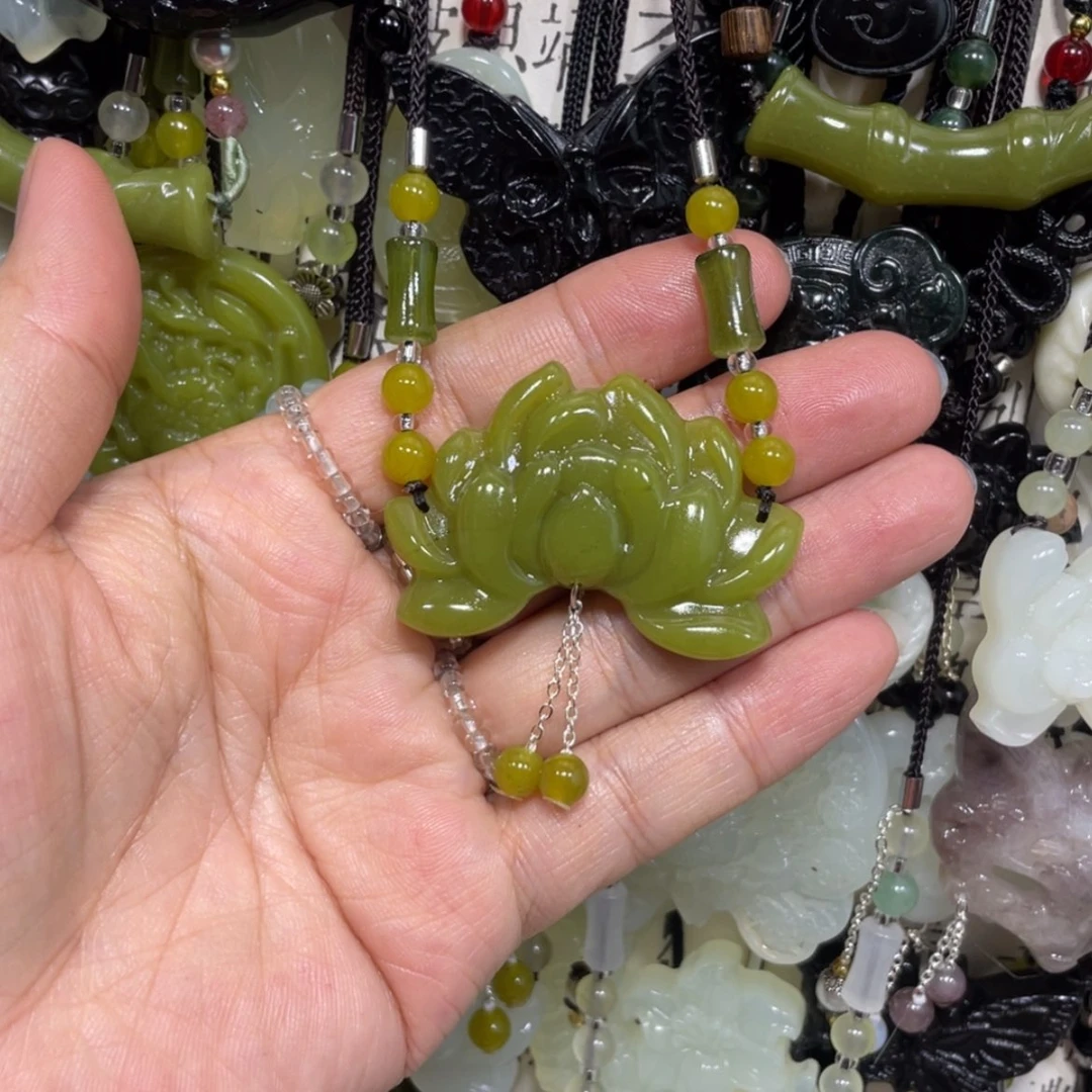 【闪购商品】岫玉颈饰未镶嵌14吊坠