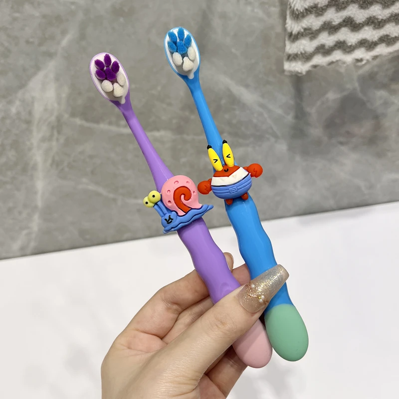 可爱卡通儿童万根软毛牙刷超细3-12岁宝宝小头护齿清洁口腔乳牙刷