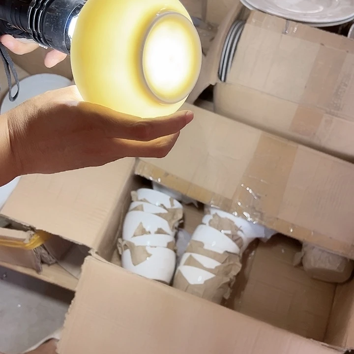 微瑕不退不换不补发 纯白4.5英寸碗8支