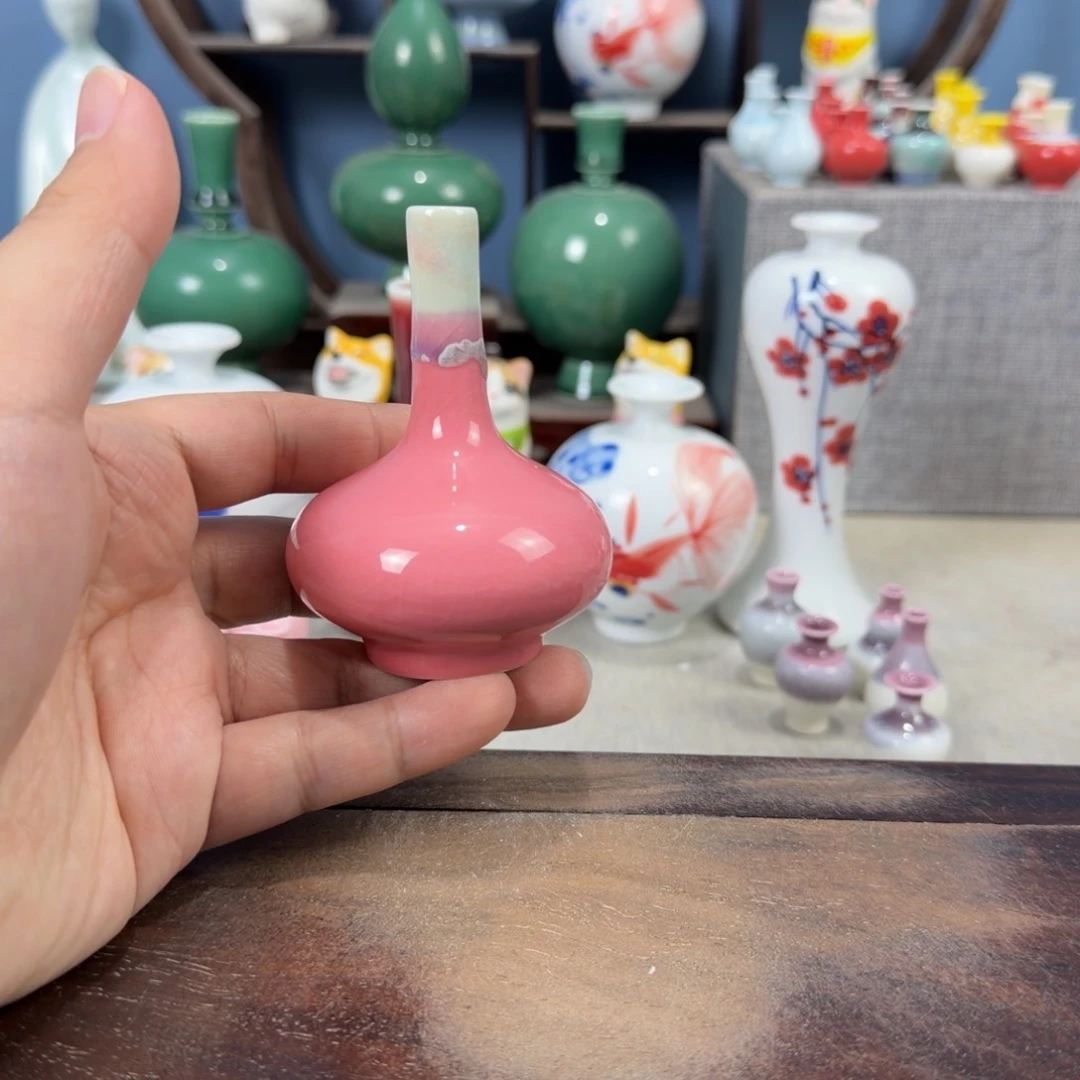 陶瓷手工小花器摆件